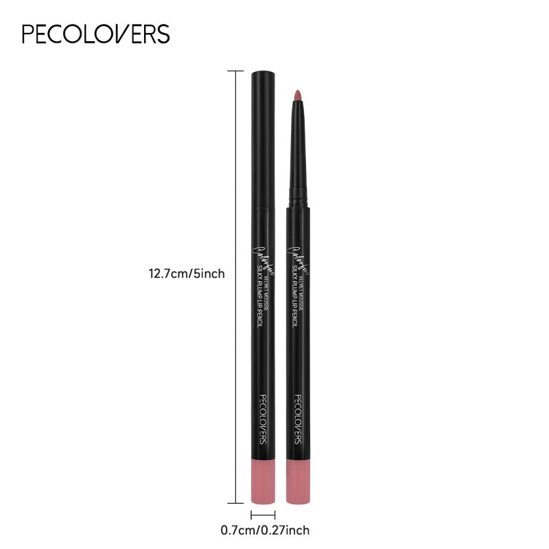 Waterproof Matte Lipliner Pencil Red Contour Tint Lipstick Long Lasting Non-stick Cup Moisturising Lips Makeup Cosmetic 12 Colors Valentine's Day Gifts
