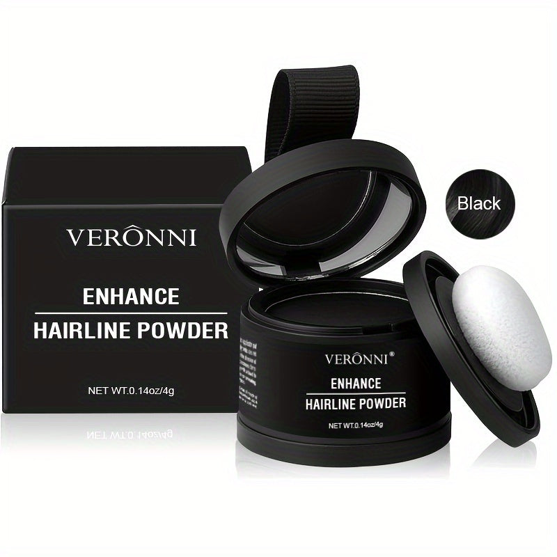 Hairline Shadow Powder, Stain-Proof, Instantly Conceal Hairline And Hair Root, Waterproof Hairline Powder Filler For Natural Look, with plant squalane