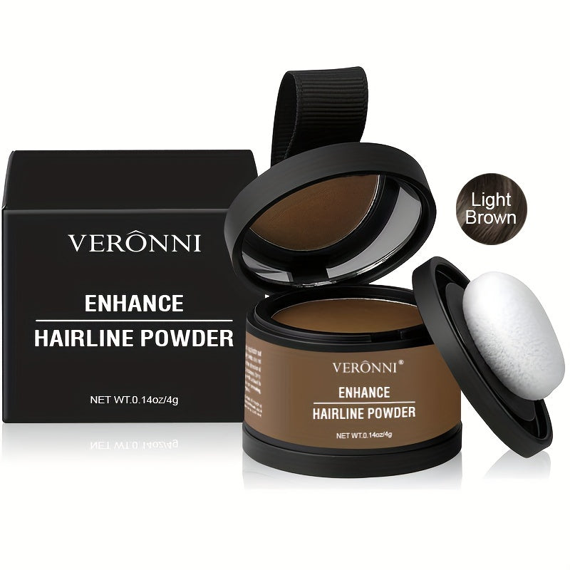 Hairline Shadow Powder, Stain-Proof, Instantly Conceal Hairline And Hair Root, Waterproof Hairline Powder Filler For Natural Look, with plant squalane