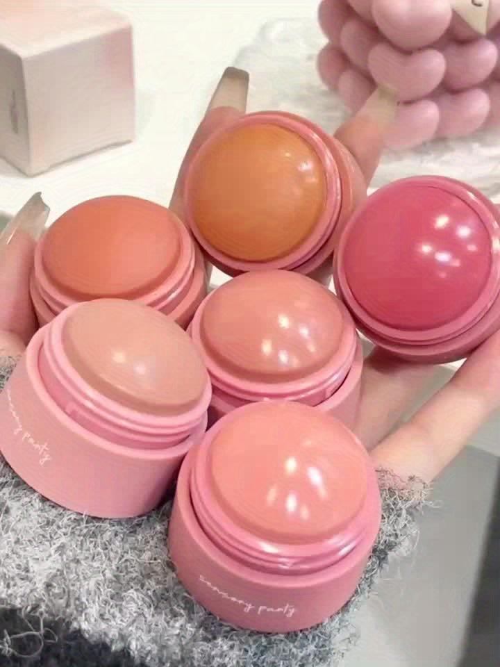 6-Shade Matte Blush Powder - Waterproof, Brightens All Skin Tones, Flawless Finish for a Radiant Look