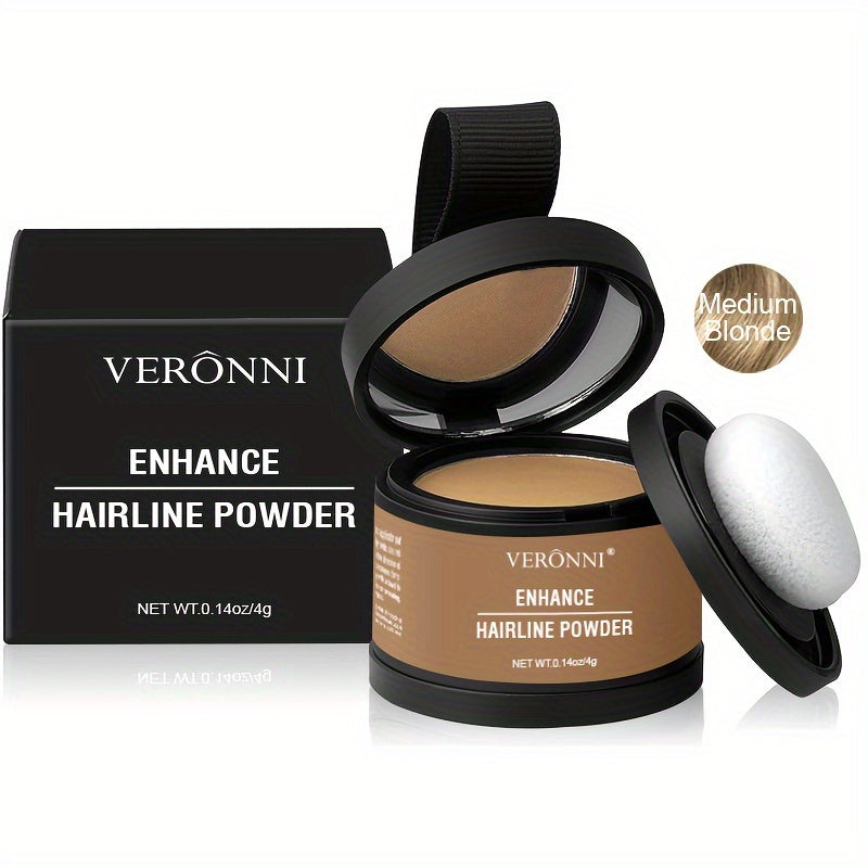 Hairline Shadow Powder, Stain-Proof, Instantly Conceal Hairline And Hair Root, Waterproof Hairline Powder Filler For Natural Look, with plant squalane