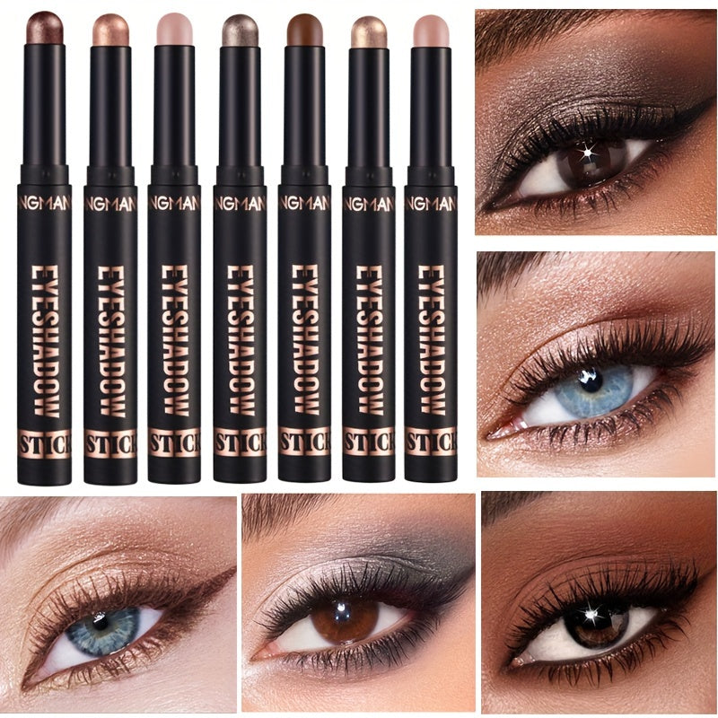Shadow Pencil Pearlescent Lazy Eyeshadow Pearlescent Matte Natural Long-lasting Waterproof Eyeshadow Stick