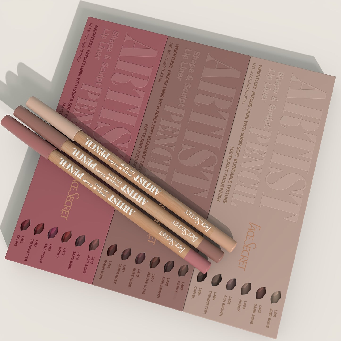 6pcs Nude Lip Liner Makeup Set - Natural And Long-lasting Waterproof Matte Effect, Long-lasting And Durable, Easy to Color And Non-smudge Lip Liner, Suitable for Daily Makeup