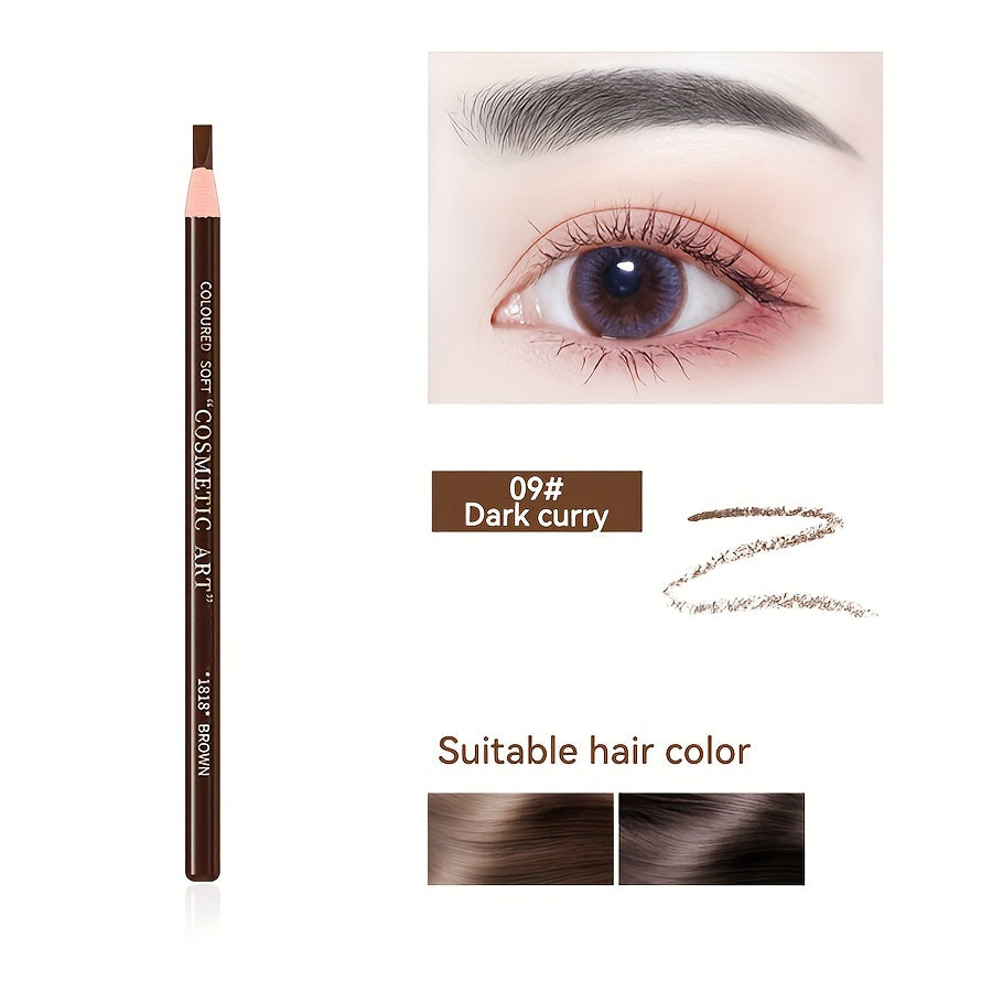 All-Day Waterproof Eyebrow Pencil - Hassle-Free, No Sharpen, Tear-Off, Refillable Design for All Skin Types