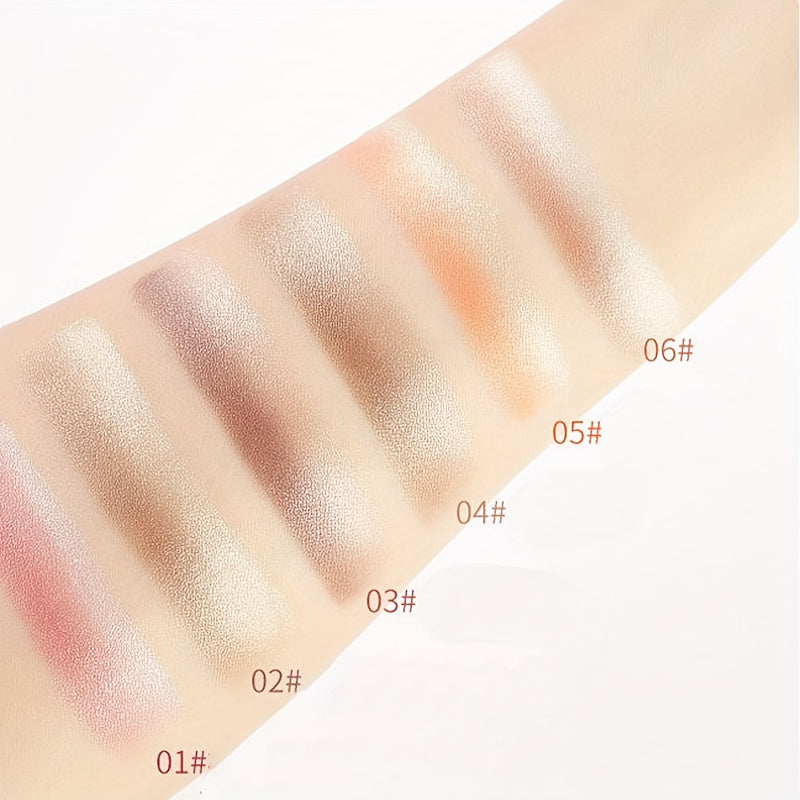2-color Pearly Glitter Eyeshadow Stick, Waterproof, Sweat-proof, Smudge Proof, Long-lasting, Colorfast Eyeshadow Stick, Essential Cosmetics For Going Out, Perfect Gift For Music Festival, Plant Squalane