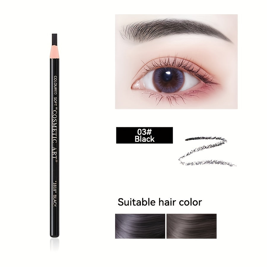 All-Day Waterproof Eyebrow Pencil - Hassle-Free, No Sharpen, Tear-Off, Refillable Design for All Skin Types