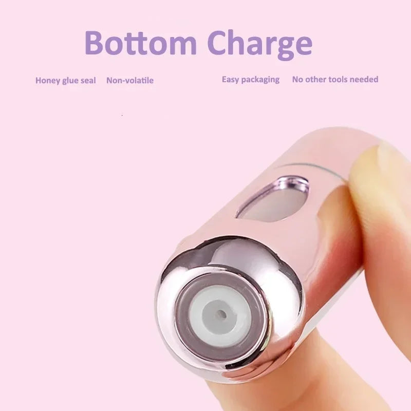 5ml Bottom Charge Perfume Refillable Bottle Liquid Container For Cosmetics Spray Bottling Dispenser Press Head Portable Travel