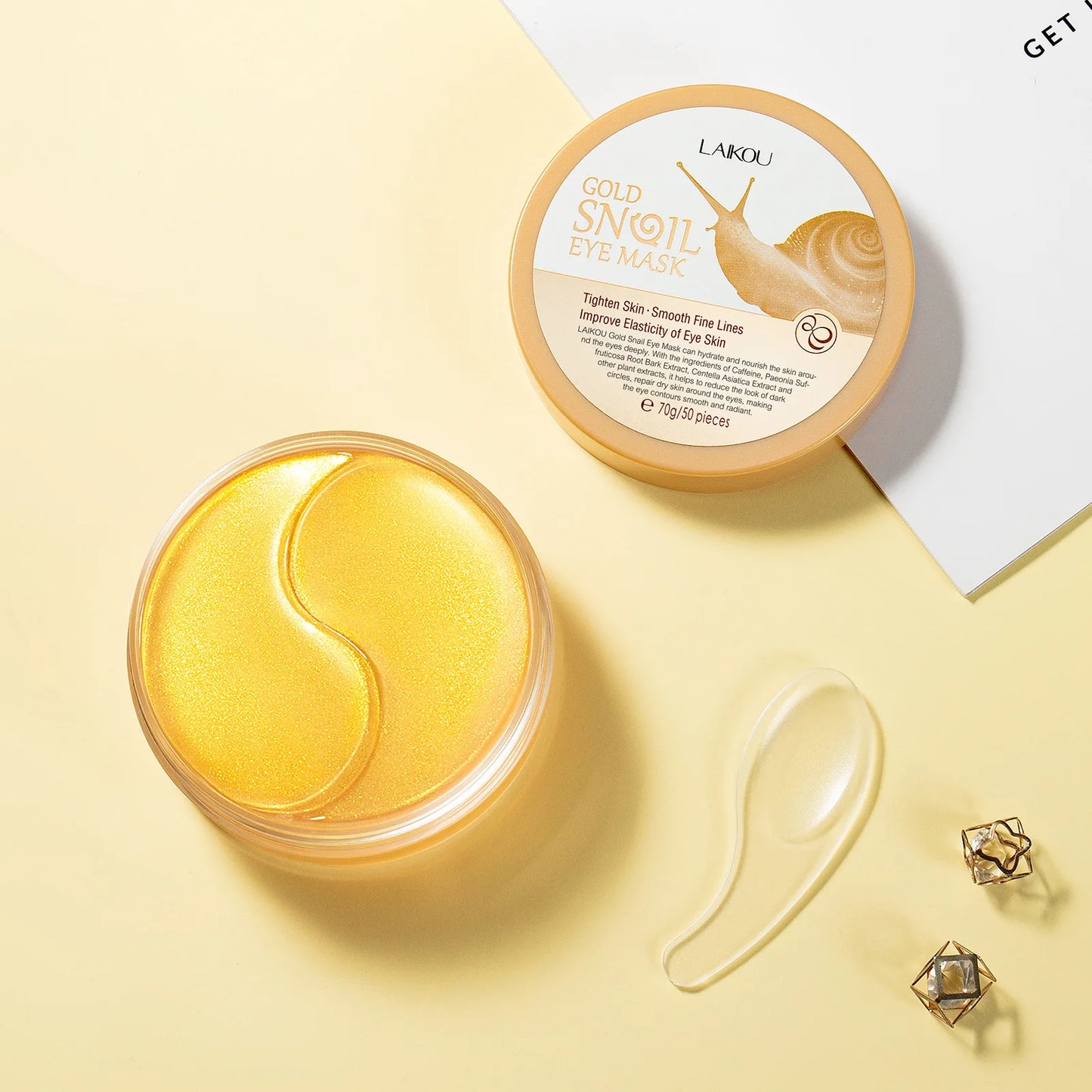 LAIKOU Japan Sakura or Snail Eye Mask Fade Dark Circles Hydrating Moisturizing Care Eyes Mask Face Care Product