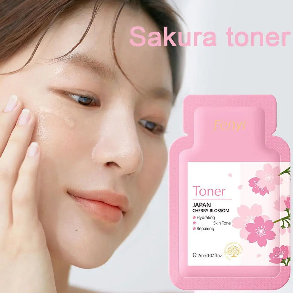 1/5/10Pcs Sakura Facial Toner Moisturizing Firming Skin Soothing Moisturizing Oil Control Hydrating Brightening Face Serum