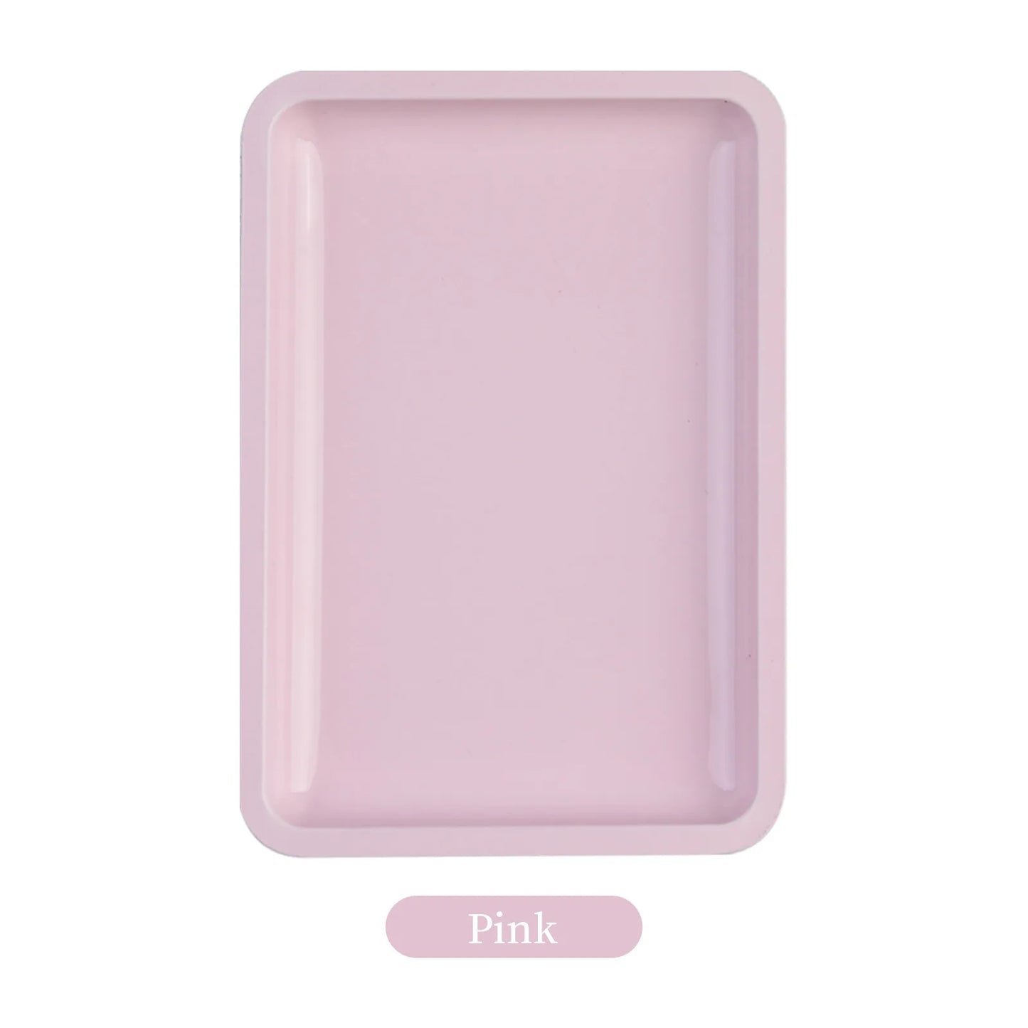 1PC Square Stainless Steel Cosmetic Storage Tray Nail Art Manicure Plate Tweezers Clippers Pens Container False Nails Dish Tools