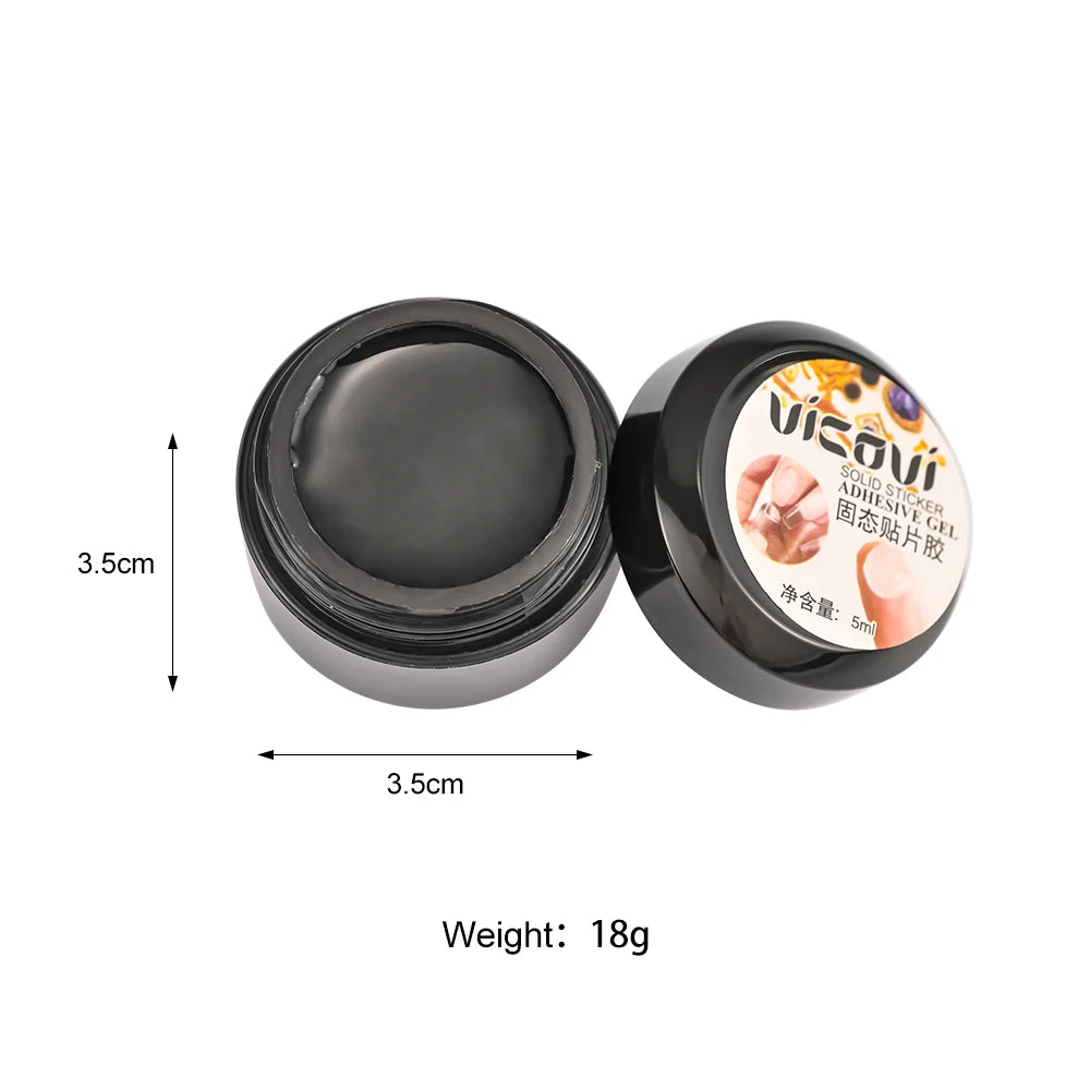 5ML Easy Stick Solid Nail Patch Gel No-Flowing Modelling Stick Tips Clear Nail Gel Gummy Adhesive Bond UV Nail Glue GY031&*