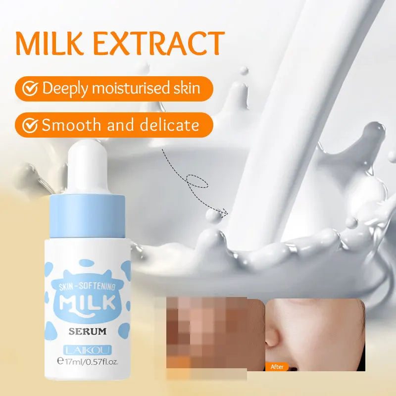 LAIKOU Milk Facial Serum for Face Skincare Moisturizing Firming Hydrating Facial Essence Beauty Face Skin Care Products
