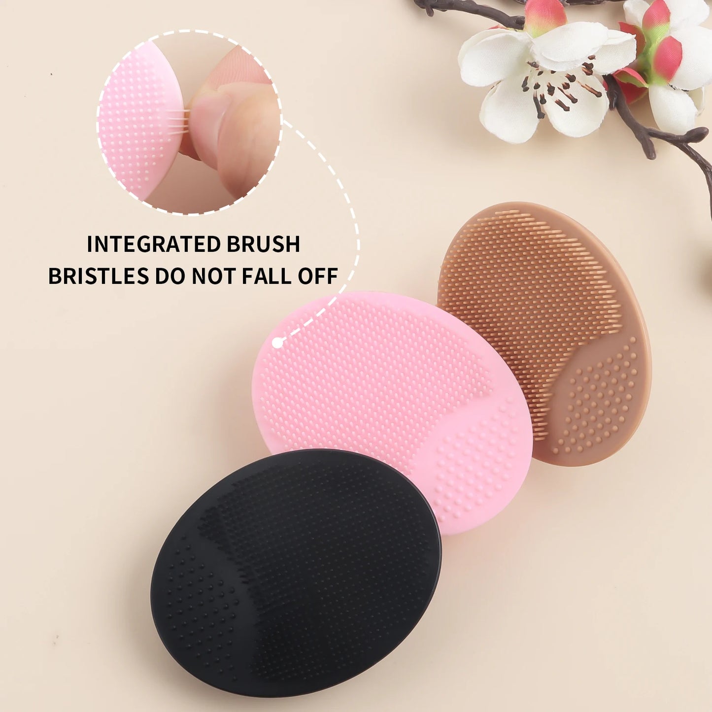 Wash a face to brush,1pcs Silicone Cute Sucker mini Cleansing cleaning brush for Face Washing