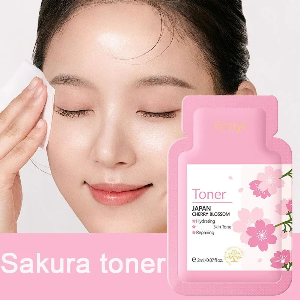 1/5/10Pcs Sakura Facial Toner Moisturizing Firming Skin Soothing Moisturizing Oil Control Hydrating Brightening Face Serum