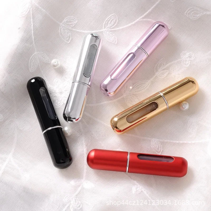 5ml Bottom Charge Perfume Refillable Bottle Liquid Container For Cosmetics Spray Bottling Dispenser Press Head Portable Travel