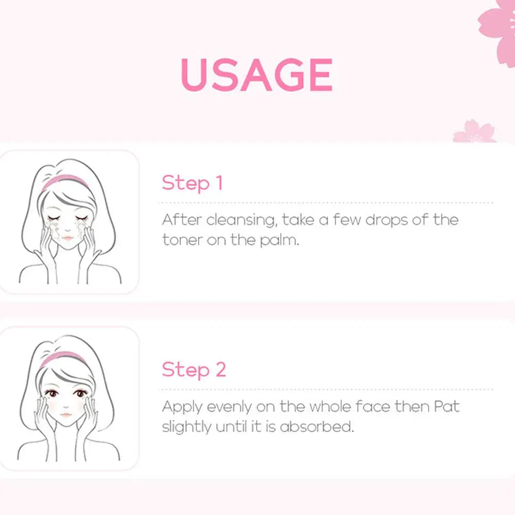 1/5/10Pcs Sakura Facial Toner Moisturizing Firming Skin Soothing Moisturizing Oil Control Hydrating Brightening Face Serum