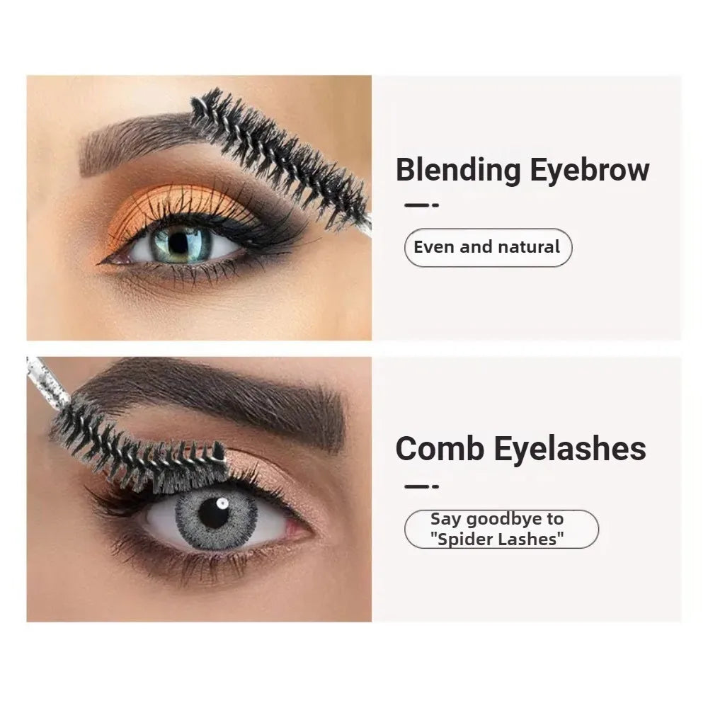 50Pcs Disposable Eyelash Extension Brushes Eyebrow Eye Lash Brush Spoolies Mascara Wands With Container Case Beauty Makeup Tools