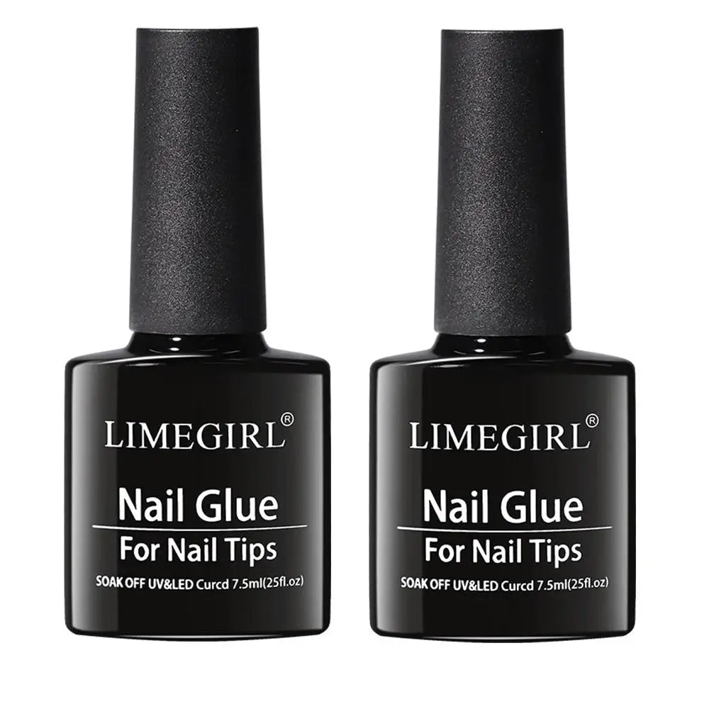 Limegirl Nail Tips Glue Gel 7.5ml uv Glue for false Nail Gel Polish Manicure Hybrid Gellac Multi-function Strong Gel Nail Polish