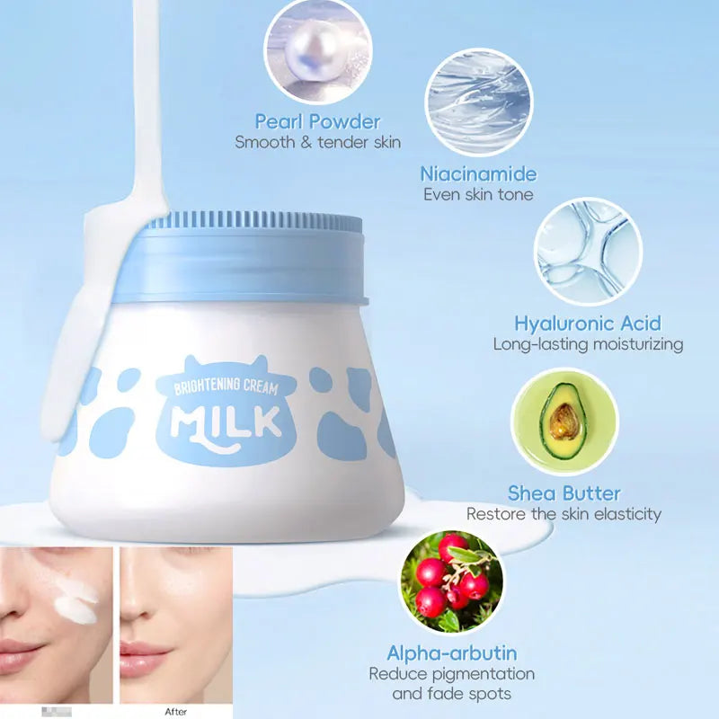 LAIKOU Milk Makeup Cream Brightening Cream 55g Base Brightening Cream