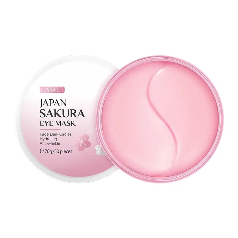 LAIKOU Japan Sakura or Snail Eye Mask Fade Dark Circles Hydrating Moisturizing Care Eyes Mask Face Care Product