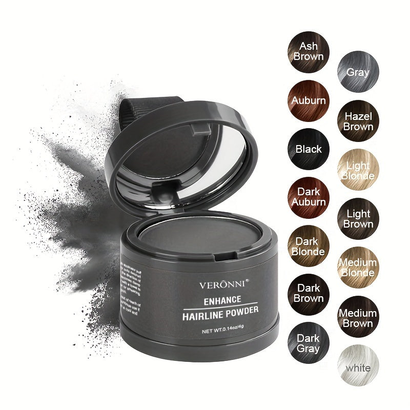 Hairline Shadow Powder, Stain-Proof, Instantly Conceal Hairline And Hair Root, Waterproof Hairline Powder Filler For Natural Look, with plant squalane
