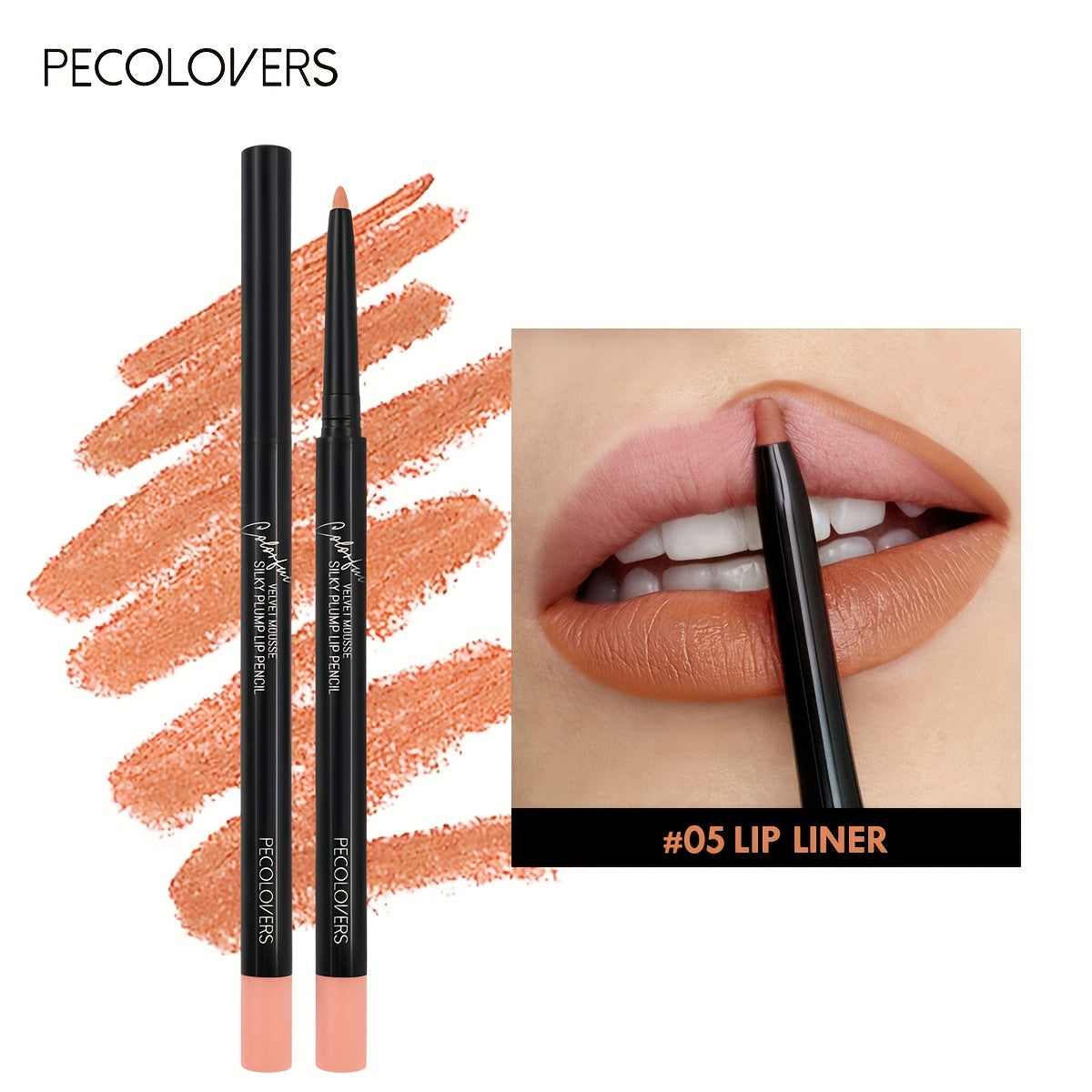 Waterproof Matte Lipliner Pencil Red Contour Tint Lipstick Long Lasting Non-stick Cup Moisturising Lips Makeup Cosmetic 12 Colors Valentine's Day Gifts