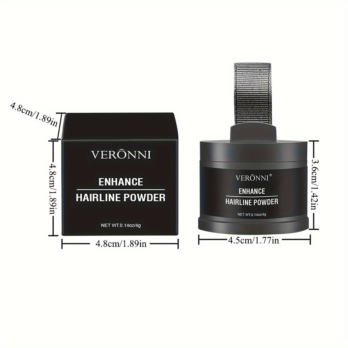 Hairline Shadow Powder, Stain-Proof, Instantly Conceal Hairline And Hair Root, Waterproof Hairline Powder Filler For Natural Look, with plant squalane