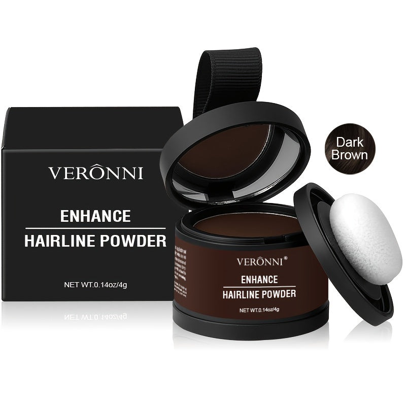 Hairline Shadow Powder, Stain-Proof, Instantly Conceal Hairline And Hair Root, Waterproof Hairline Powder Filler For Natural Look, with plant squalane