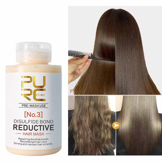 3.38oz Disulfide Bond Reductive Hair Mask, Repairs Damaged Hair, Straightening Smoothing Keratin Submissive Hair Mask Care Product