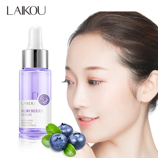 LAIKOU Blueberry Facial Serum Moisturing Skin Hydrating Repair Skin Improve Roughness Smoothing Hyaluronic Acid Skin Care