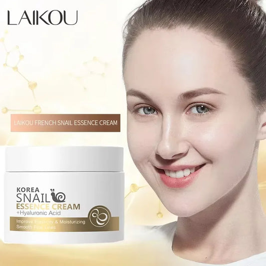 LAIKOU Snail Face Cream Anti-aging Moisturizer Reduce Wrinkle Fine Lines Lifting Firming Nourish Repair Damaged Skin 25g