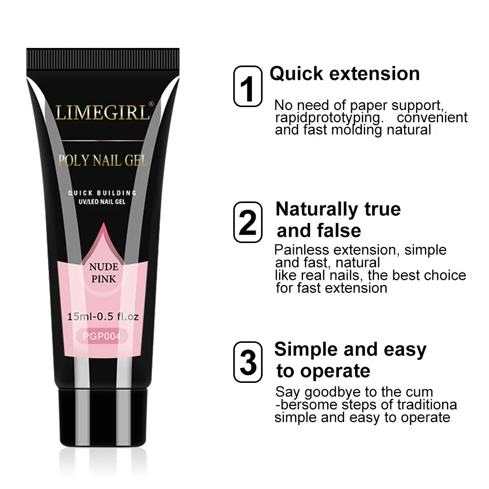 Limegirl Nail Gel Polish Kit With USB UV Lamp Semi-Permanent 8ml Soak Off Base&Top Coat Varnish Manicure Set for Nails Salon Kit