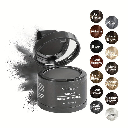 Hairline Shadow Powder, Stain-Proof, Instantly Conceal Hairline And Hair Root, Waterproof Hairline Powder Filler For Natural Look, with plant squalane